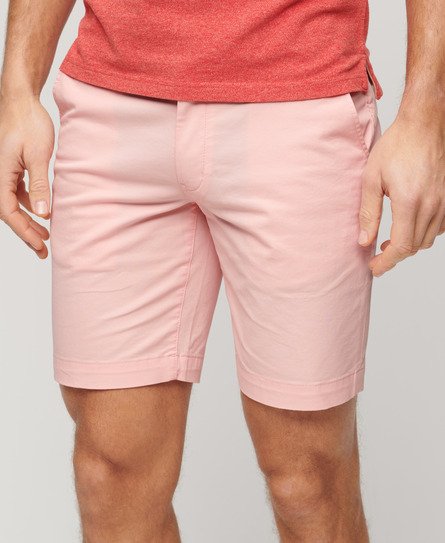 Superdry Herren Stretch-Chinoshorts Pink - Größe: 30 von Superdry