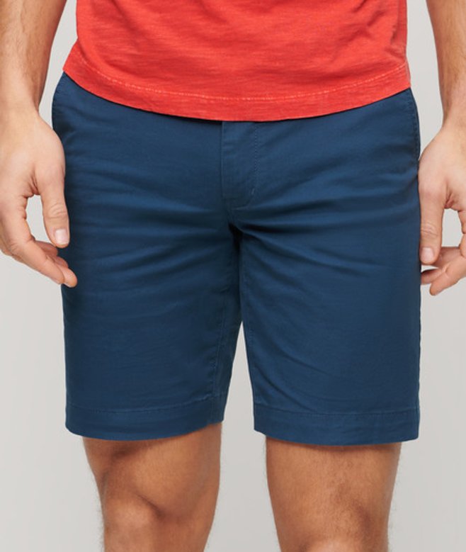 Superdry Herren Stretch-chinoshorts Blau - Größe: 30 von Superdry
