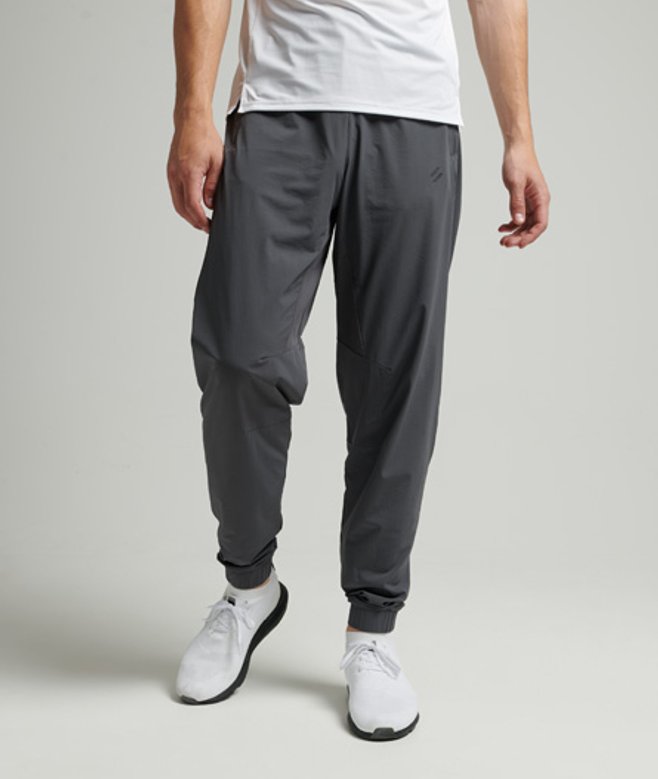 Superdry Herren Stretch-trainingshose aus Webmaterial Grau - Größe: M von Superdry