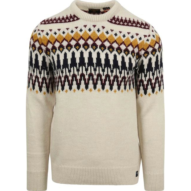 Superdry Herren Strickpullover FAIRISLE KNIT CREW von Superdry