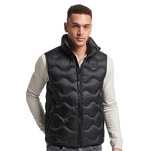 Superdry Herren Studios XPD Gilet Kleid, schwarz, L von Superdry