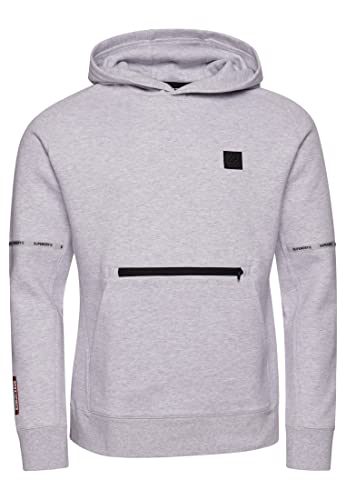 Superdry Herren Tech Hoodie Kadettengrau Meliert XL von Superdry