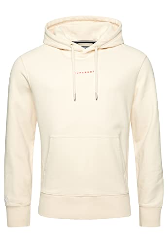 Superdry Herren Sudadera Con Capucha Kapuzenpullover, Reisweiß, XXL von Superdry