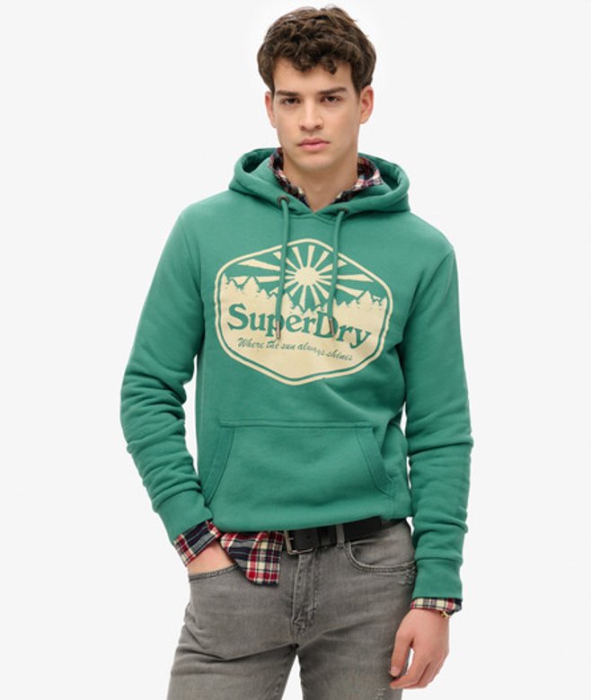 Superdry Herren Sun Kapuzenjacke Grün - Größe: Xxl Superdry Herren Sun Kapuzenjacke Grün - Größe: Xxl von Superdry