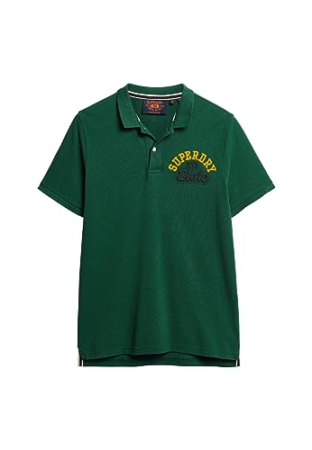 Superdry Herren Superstate Polohemd Eringrün XL von Superdry