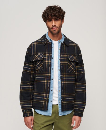 Superdry Men's Surplus Karojacke Marineblau - Größe: Xxl von Superdry