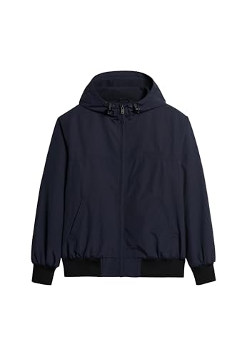 Superdry Herren Surplus Nylon Hooded Bomber A1-Freizeitjacke, Eklipse Navy, Small von Superdry