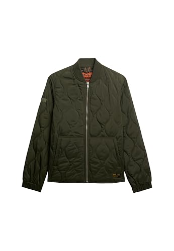 Superdry Herren Surplus Steppjacke Surplus Goods Olivgrün XXXL von Superdry