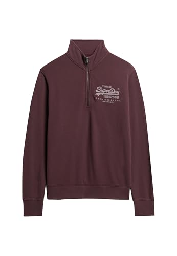 Superdry Herren Sweatshirt mit Grafik und Halbreißverschluss Sattes Burgunderrot XXL Superdry Herren Sweatshirt mit Grafik und Halbreißverschluss Sattes Burgunderrot XXL von Superdry