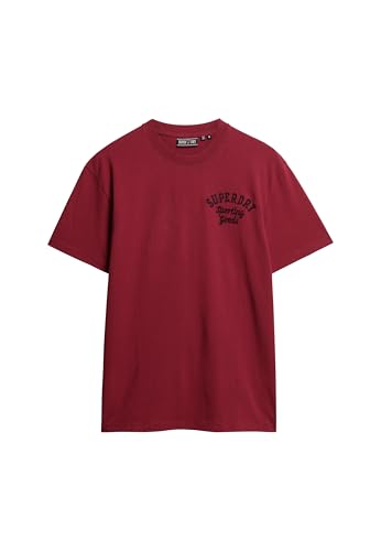 Superdry Herren T-Shirt, Rot (Chili Pepper Red), L von Superdry