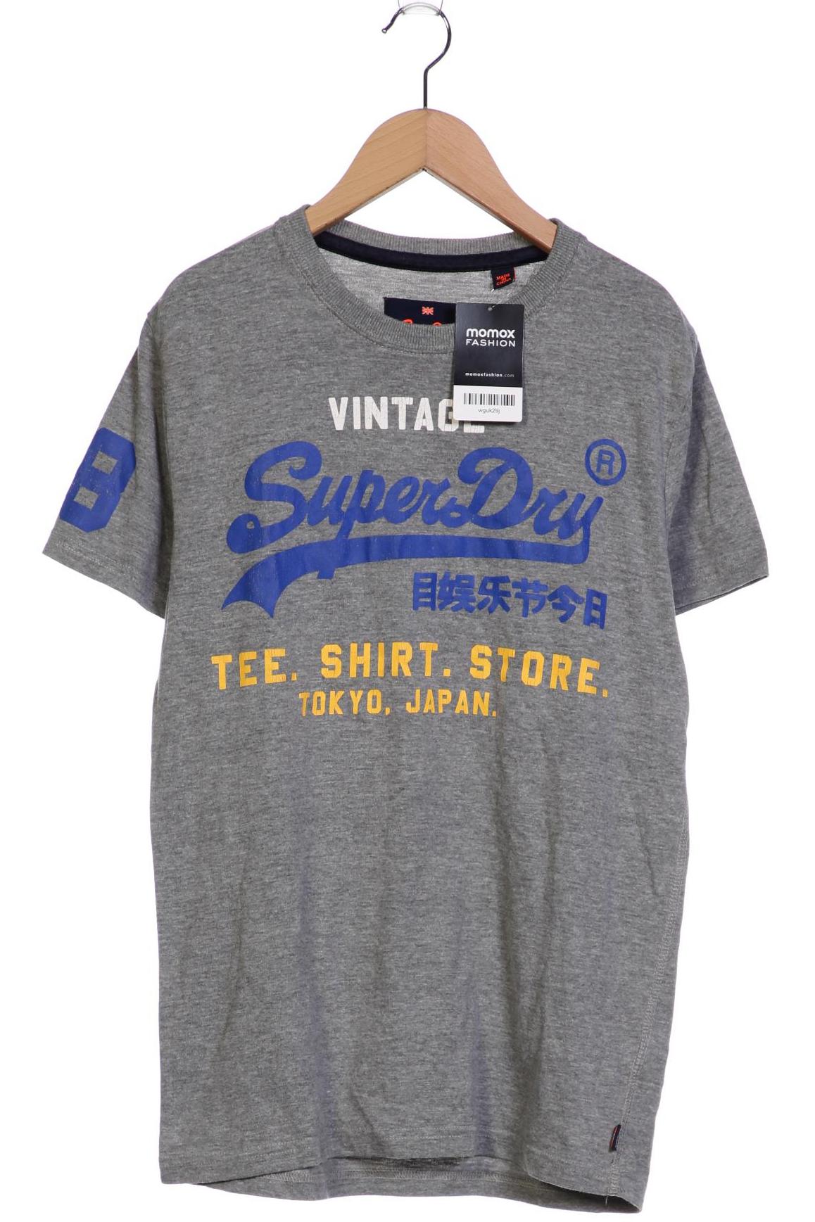 Superdry Herren T-Shirt, grau, Gr. 46 von Superdry