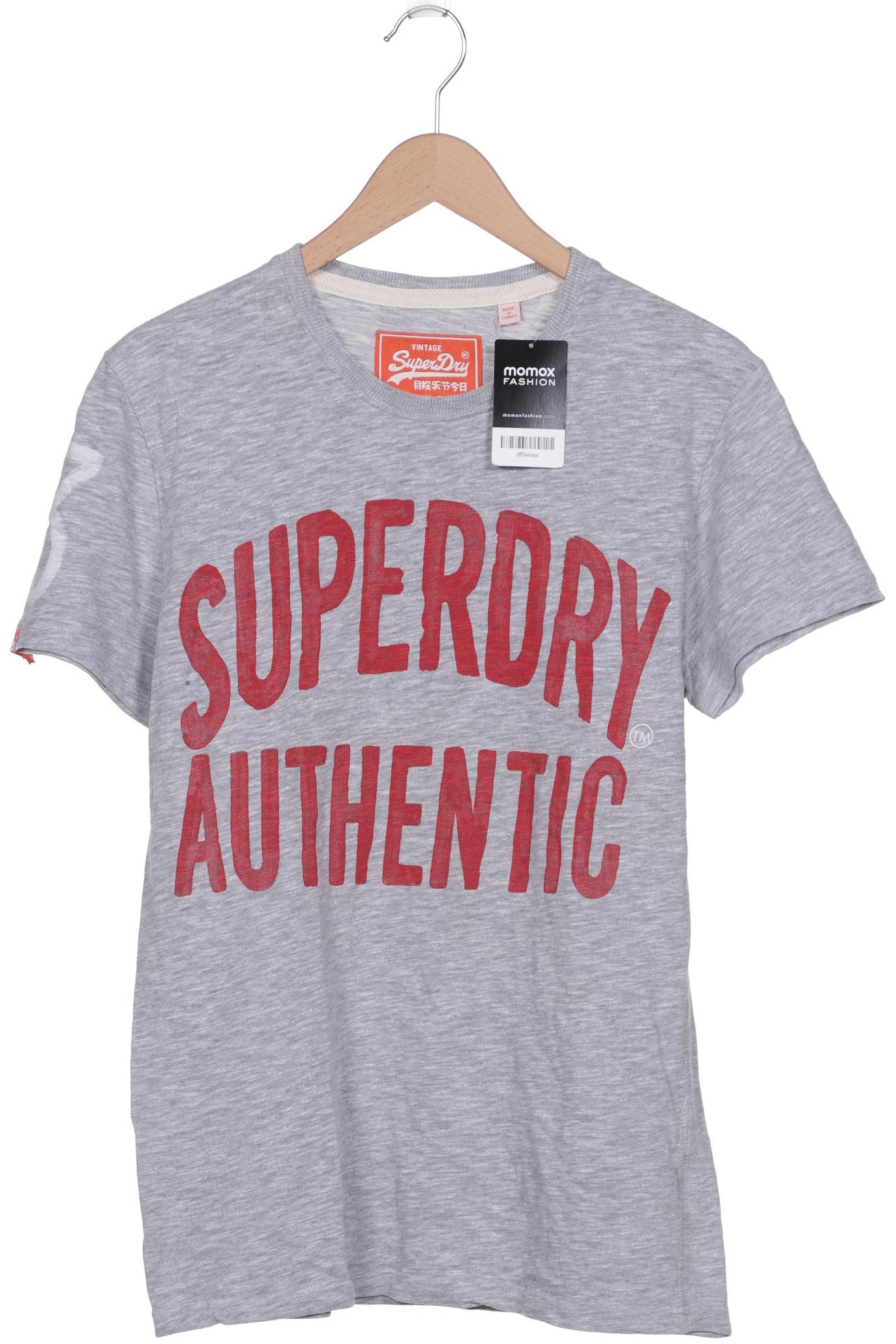 Superdry Herren T-Shirt, grau, Gr. 48 von Superdry