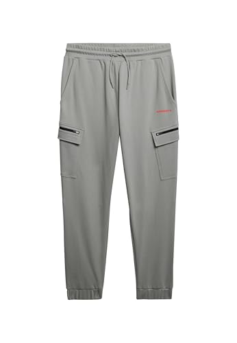 Superdry Herren Tech Cargo Jogginghose mit Logo Schiefergrau Eisen M von Superdry