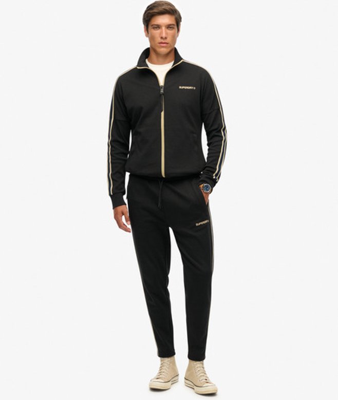 Superdry Herren Tech Cult Jogginghose Black - Größe: L von Superdry