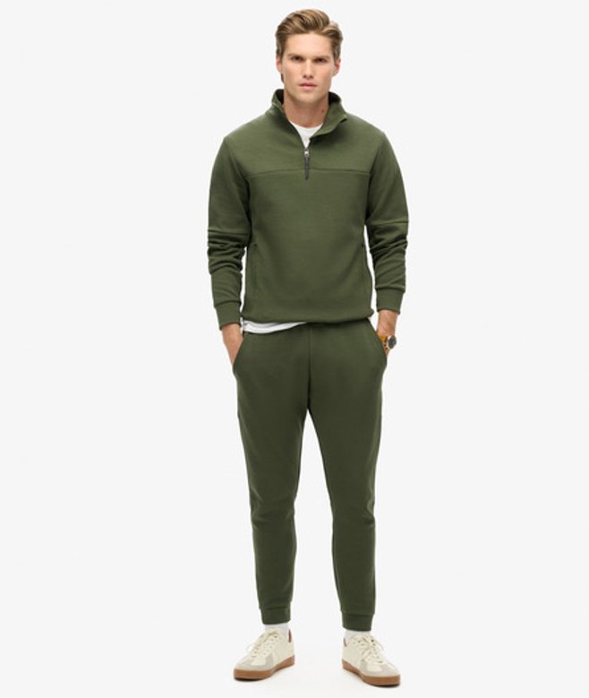 Superdry Herren Tech Jogginghose mit Karottenschnitt Grün - Größe: S von Superdry