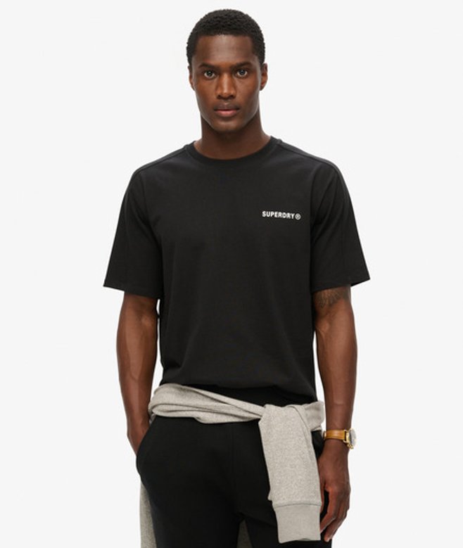 Superdry Herren Tech Relaxed T-shirt Schwarz - Größe: XL von Superdry