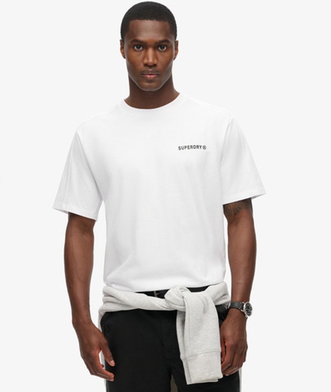 Superdry Herren Tech Relaxed T-shirt Weiß - Größe: Xxl von Superdry