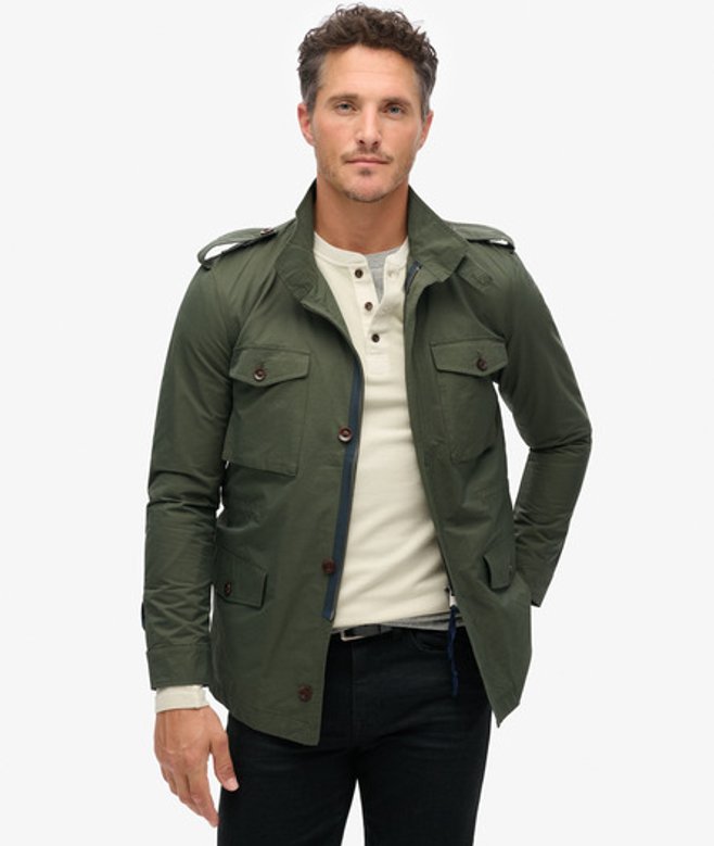Superdry Herren The Merchant Store - Feldjacke aus Funktionsmaterial Grün - Größe: L von Superdry