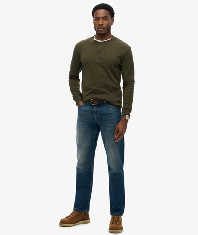 Superdry Herren The Merchant Store - Gerade Geschnittene Jeans Blue - Größe: 30/32 von Superdry