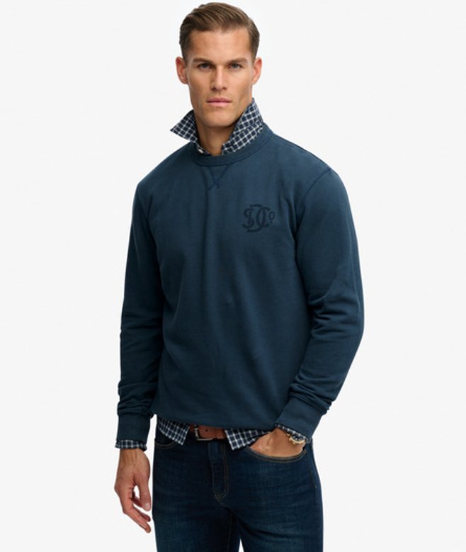 Superdry Herren The Merchant Store Grafik-sweatshirt Navy - Größe: Xxl von Superdry