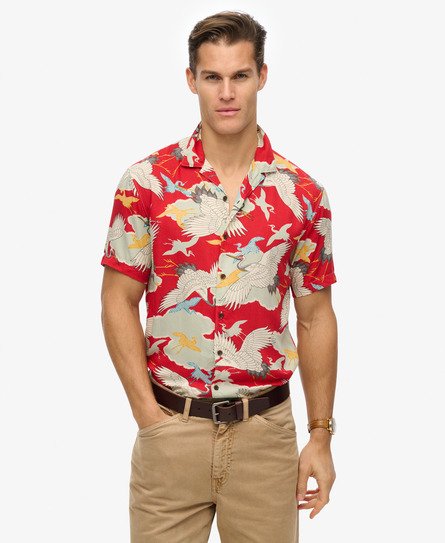 Superdry Herren The Merchant Store - Hawaii-hemd Rot - Größe: Xxl von Superdry