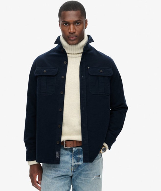 Superdry Herren The Merchant Store - Hemdjacke Marineblau - Größe: L Superdry Herren The Merchant Store - Hemdjacke Marineblau - Größe: L von Superdry