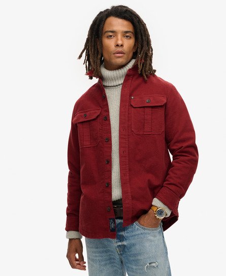 Superdry Herren The Merchant Store - Hemdjacke Rot - Größe: Xxl von Superdry