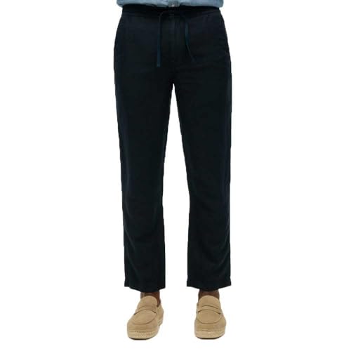 Superdry Herren The Merchant Store - Leinenhose Finster Marineblau L von Superdry