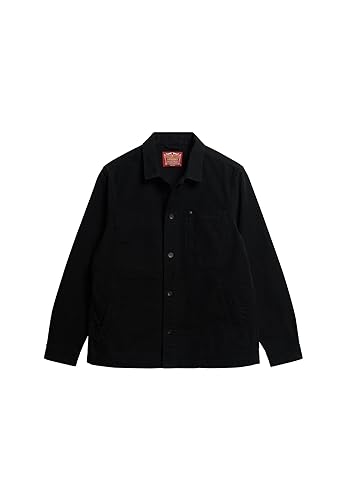 Superdry Herren The Merchant Store Moleskin-Hemdjacke Schwarz XXL von Superdry