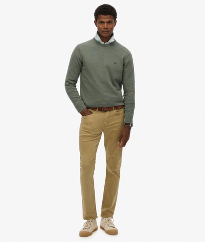 Superdry Herren The Merchant Store - Satin-hose mit Fünf Taschen Brown - Größe: 32/32 von Superdry