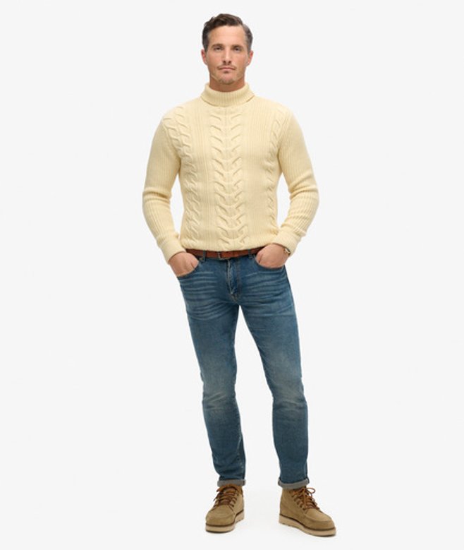 Superdry Herren The Merchant Store - Slim-jeans aus Bio-material Blau - Größe: 32/30 von Superdry