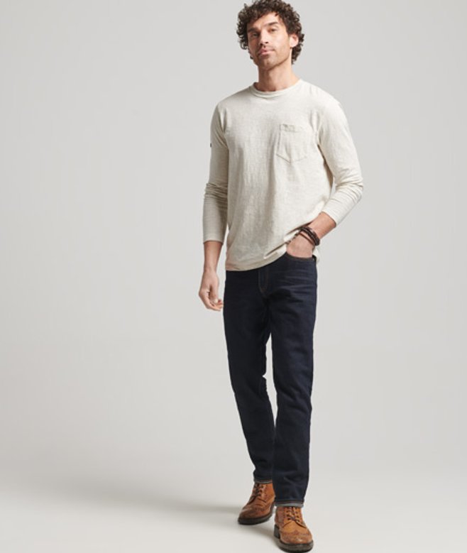 Superdry Herren The Merchant Store - Slim-jeans aus Bio-material Dunkelblau - Größe: 30/32 von Superdry