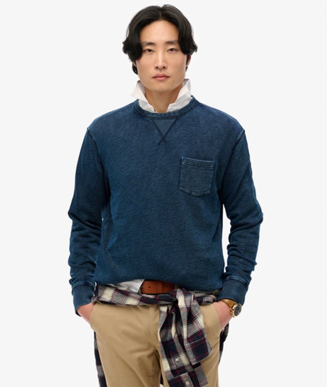 Superdry Herren The Merchant Store - Sweatshirt Marineblau - Größe: XL von Superdry