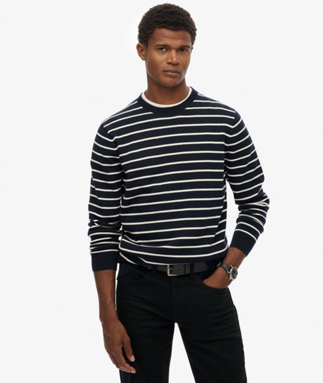 Superdry Herren The Merchant Store-pullover im Marinelook Navy - Größe: Xxl von Superdry