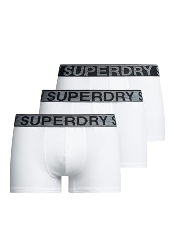 Superdry Herren Trunk Triple Pack Boxershorts, Optic, von Superdry