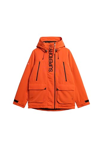 Superdry Herren Ultimative SD-Windjacke mit Kapuze und Stickerei Flammenorange XL von Superdry
