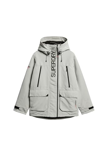 Superdry Herren Ultimative SD-Windjacke mit Kapuze und Stickerei Puritanisches Grau XXL von Superdry