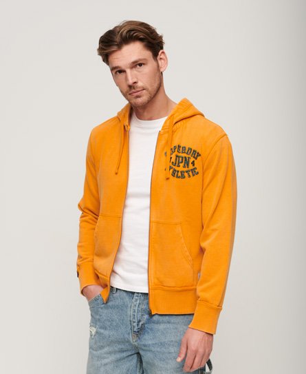 Superdry Men's Vintage Athletic Kapuzenjacke Gold - Größe: L von Superdry