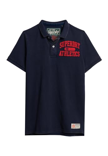 Superdry Herren Vintage Athletic Polohemd Kräftiges Marineblau XXL von Superdry