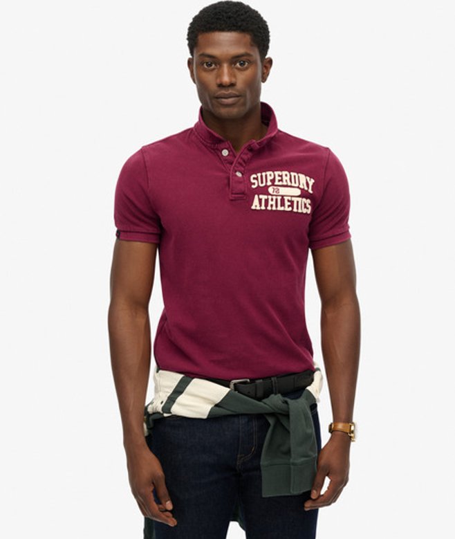 Superdry Herren Vintage Athletic Polohemd Rot - Größe: Xxl Superdry Herren Vintage Athletic Polohemd Rot - Größe: Xxl von Superdry