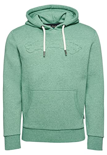 Superdry Herren Vintage Cooper Class Hoodie mit Prägung Leuchtend Grün Gesprenkelt S von Superdry