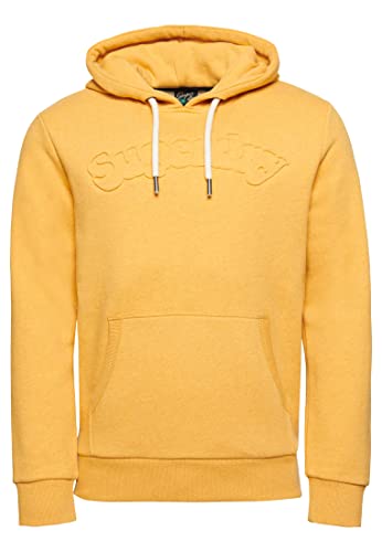 Superdry Herren Vintage Cooper Class Hoodie mit Prägung Ocker Meliert S von Superdry