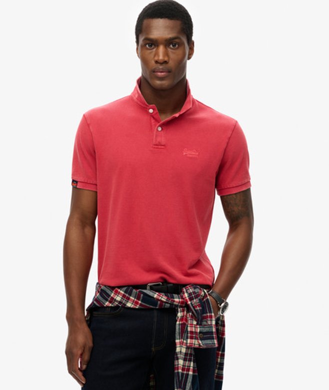 Superdry Men's Vintage Destroy Poloshirt Rot - Größe: Xxl Superdry Men's Vintage Destroy Poloshirt Rot - Größe: Xxl von Superdry