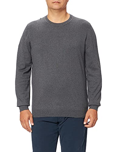 Superdry Herren Vintage EMB Cotton/Cash Crew Pullover Sweater, Gull Grey Marl, XL von Superdry