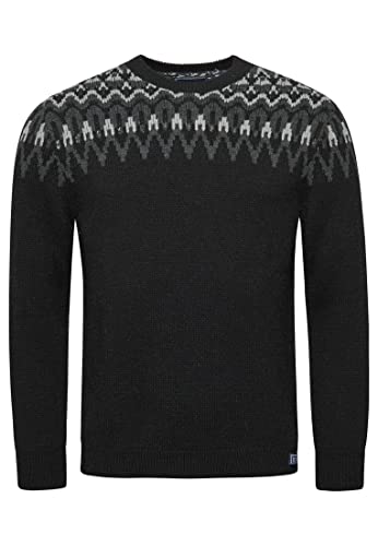 Superdry Herren Vintage Fairisle Strickpullover mit Rundhalsausschnitt Mono Fairisle XXL von Superdry