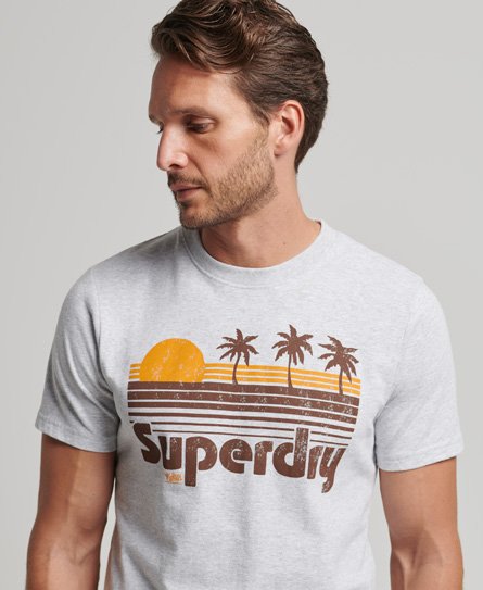 Superdry Men's Vintage Great Outdoors T-Shirt Grau - Größe: S von Superdry