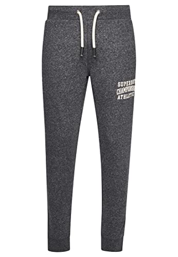 Superdry Herren Nicht angeraute Gym Athletic Jogginghose Dunkelanthrazit Jaspis L von Superdry