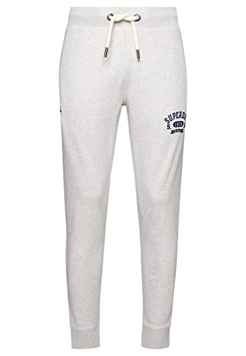 Superdry Herren Nicht angeraute Gym Athletic Jogginghose Gletschergrau Meliert L von Superdry