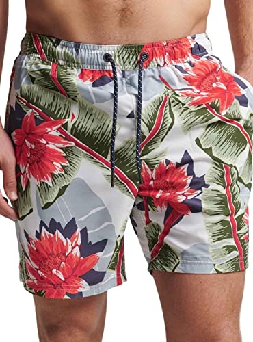 Superdry Herren Vintage Hawaiian Swimshort Schwimm-Slips, Optisches Bananenblatt, 48 von Superdry