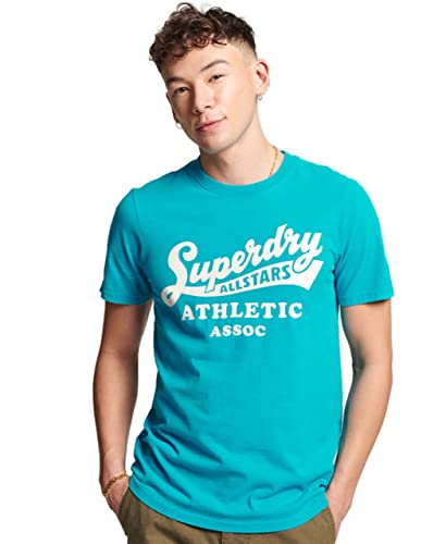 Superdry Herren Vintage Home Run T-Shirt Emaille Blau XXXL von Superdry